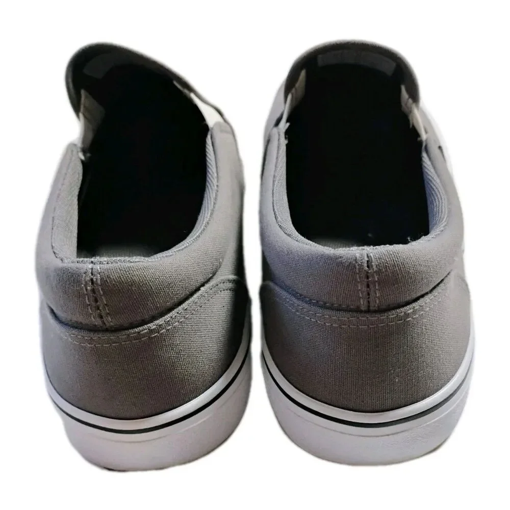 Rival‎ Mens Gray Slip-On Canvas Shoes Size 10